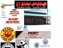Tablet Screenshot of gunproshootingsupplies.com